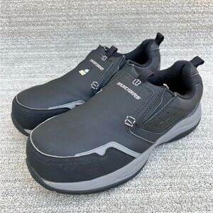 SKECHERS Men's Slip on Work Shoes Steel Toe Composite Plate Slip Resistant 7.5US